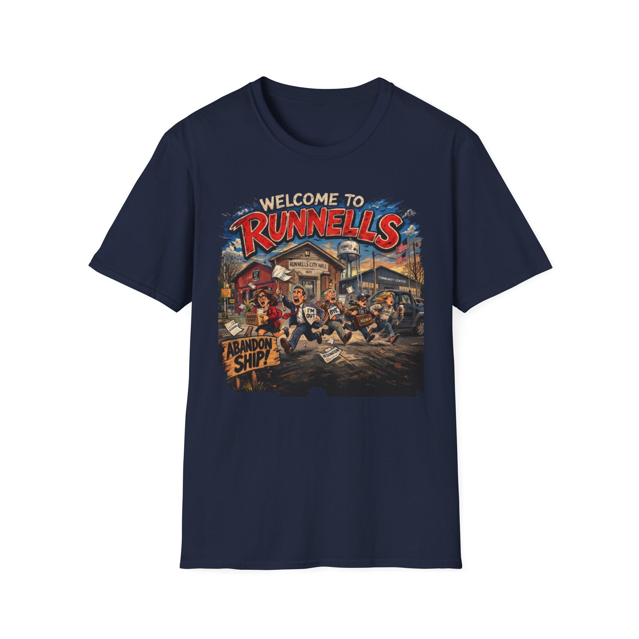 Welcome to Runnells IA T-Shirt | Local Humor Tee