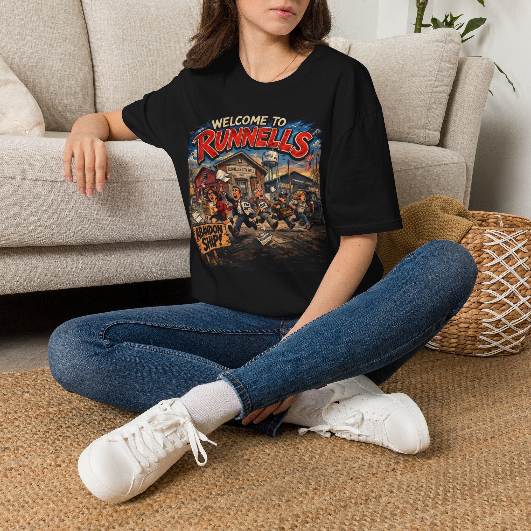 Welcome to Runnells IA T-Shirt | Local Humor Tee