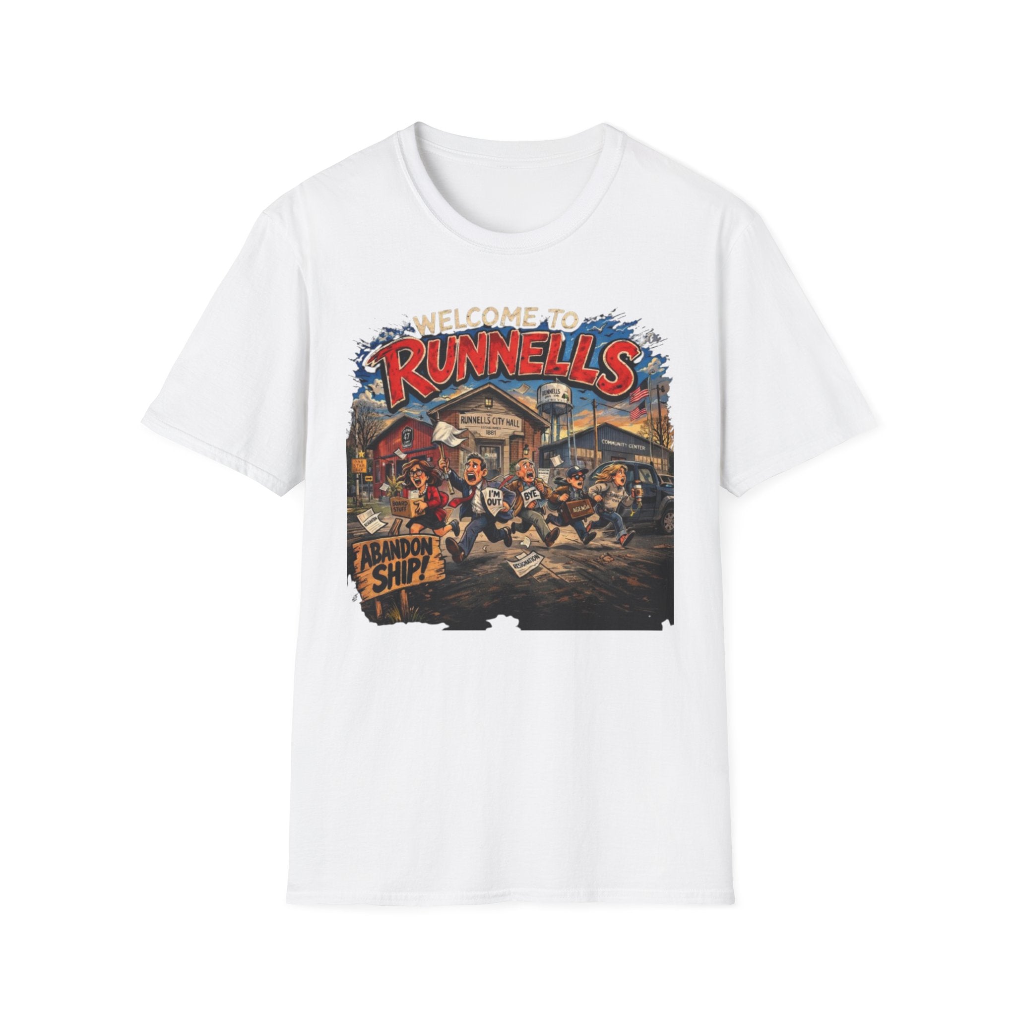 Welcome to Runnells IA T-Shirt | Local Humor Tee