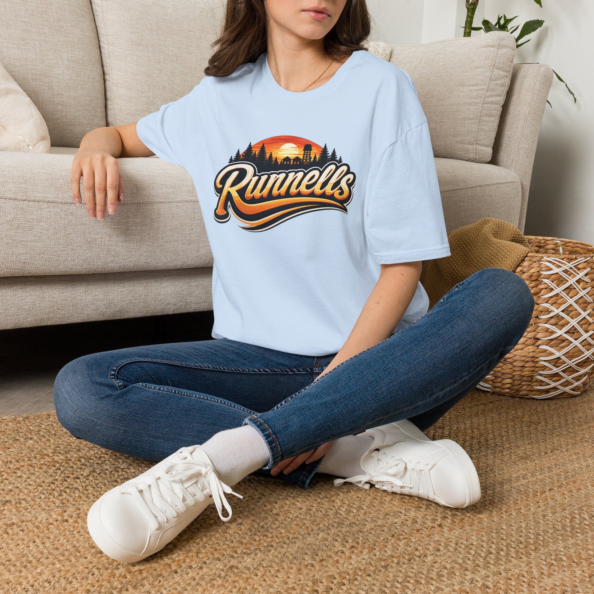 Runnells, Iowa Classic Logo T-Shirt | Vintage Small Town Tee