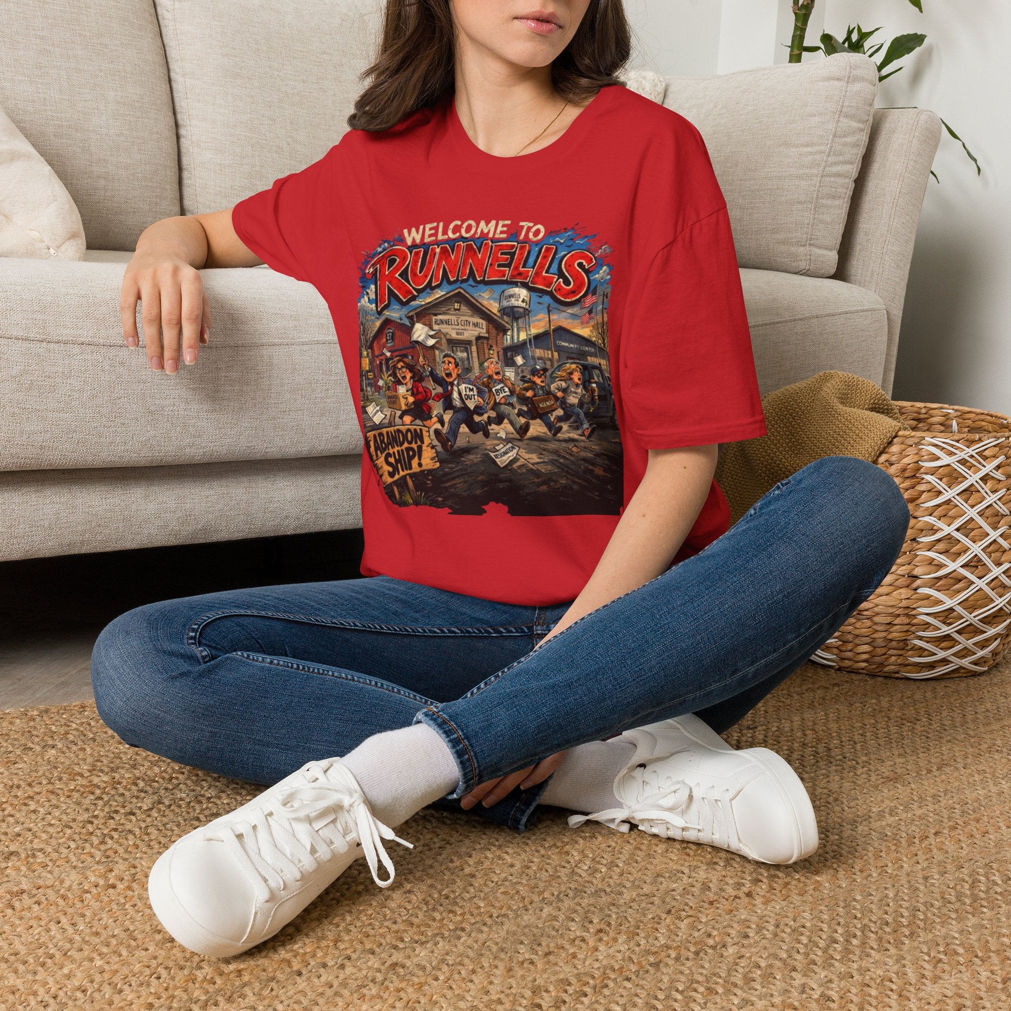 Welcome to Runnells IA T-Shirt | Local Humor Tee