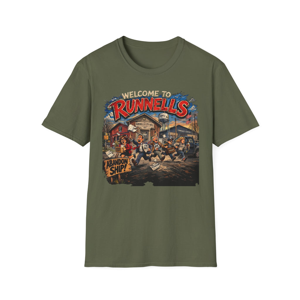 Welcome to Runnells IA T-Shirt | Local Humor Tee