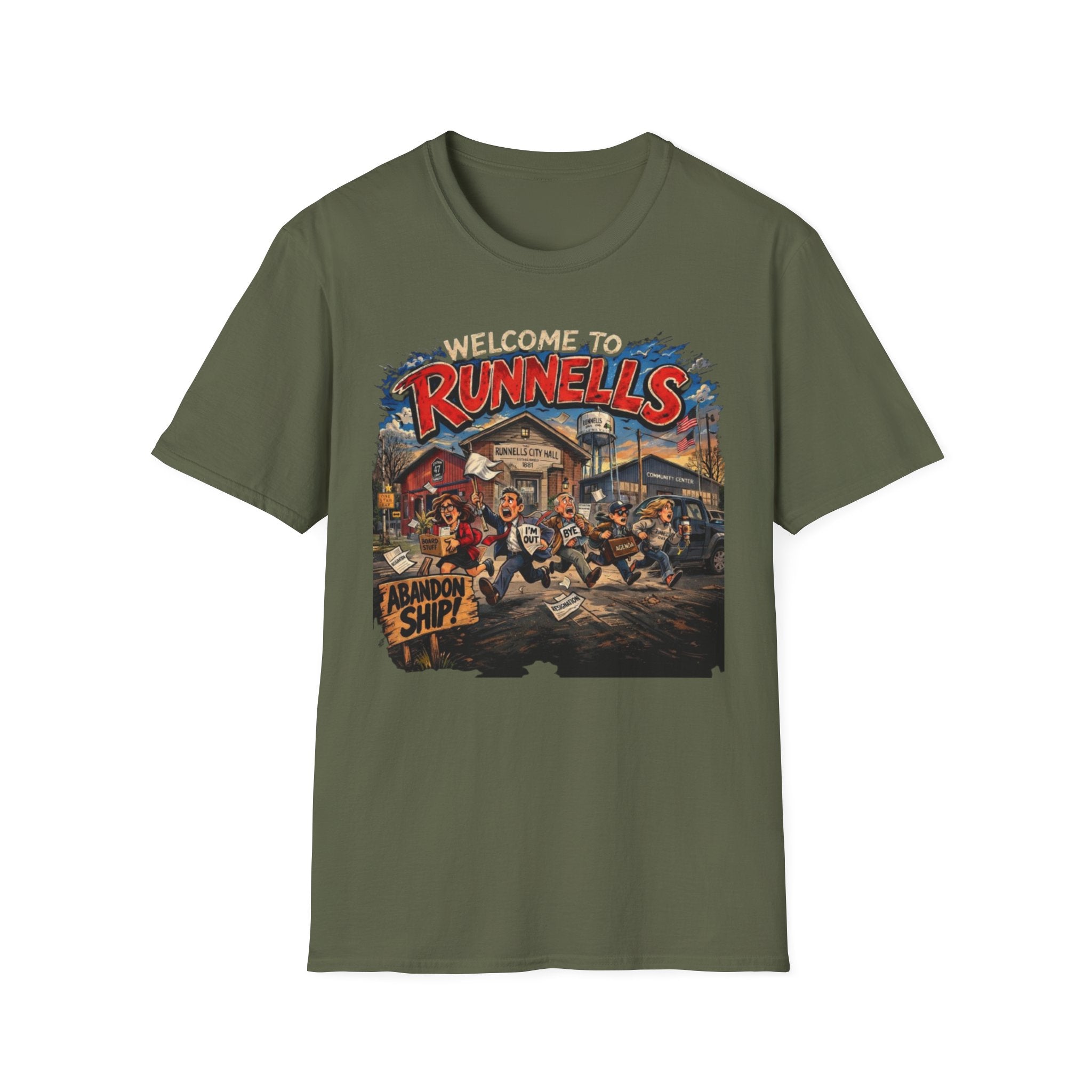 Welcome to Runnells IA T-Shirt | Local Humor Tee