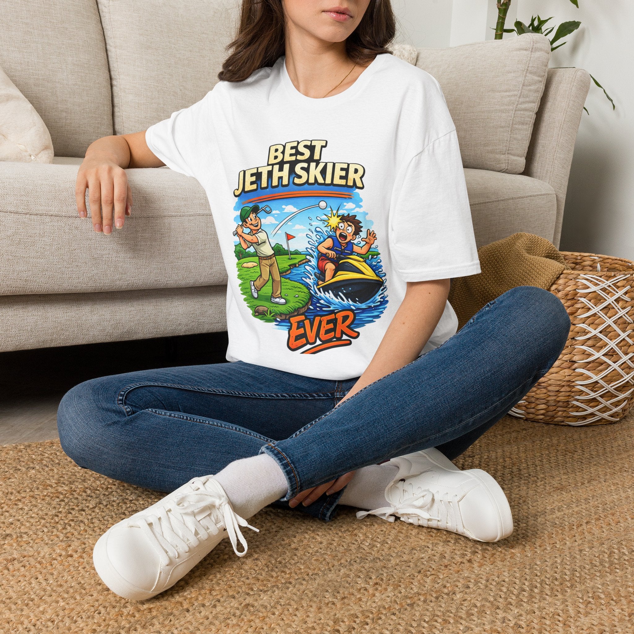 Best Jet Skier Funny Golf Shirt | Bad Golf Humor Tee | Golf Gift
