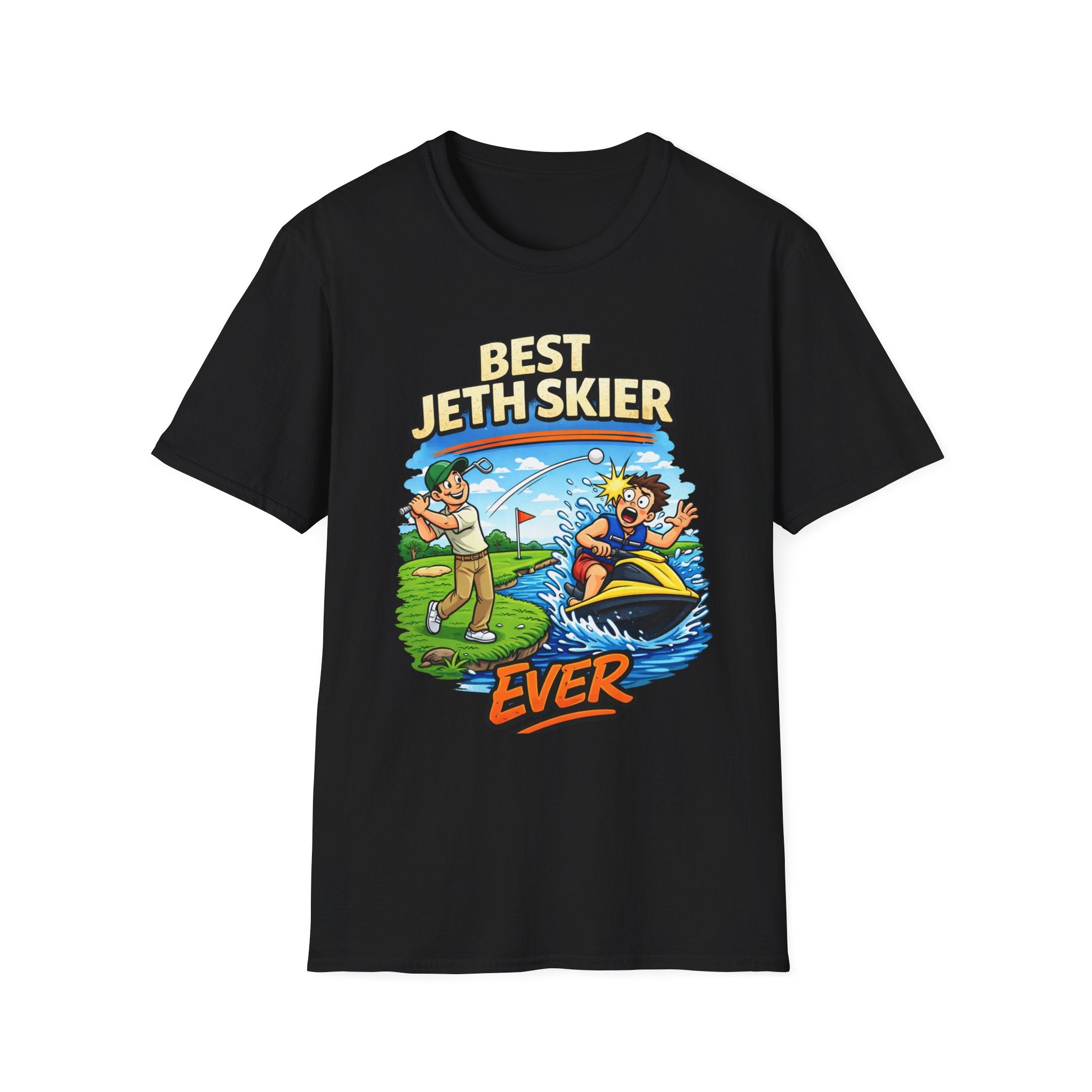 Best Jet Skier Funny Golf Shirt | Bad Golf Humor Tee | Golf Gift