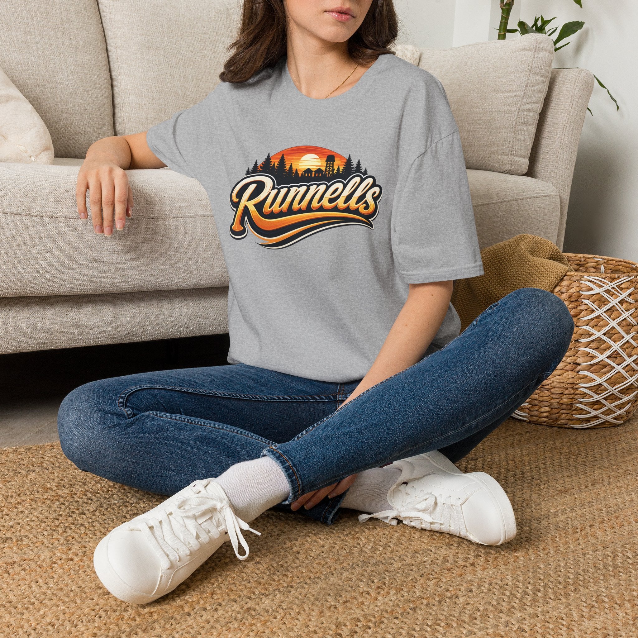 Runnells, Iowa Classic Logo T-Shirt | Vintage Small Town Tee