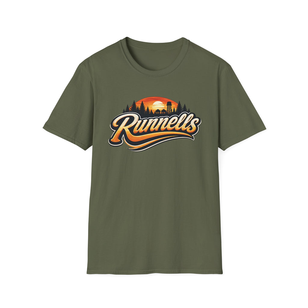 Runnells, Iowa Classic Logo T-Shirt | Vintage Small Town Tee