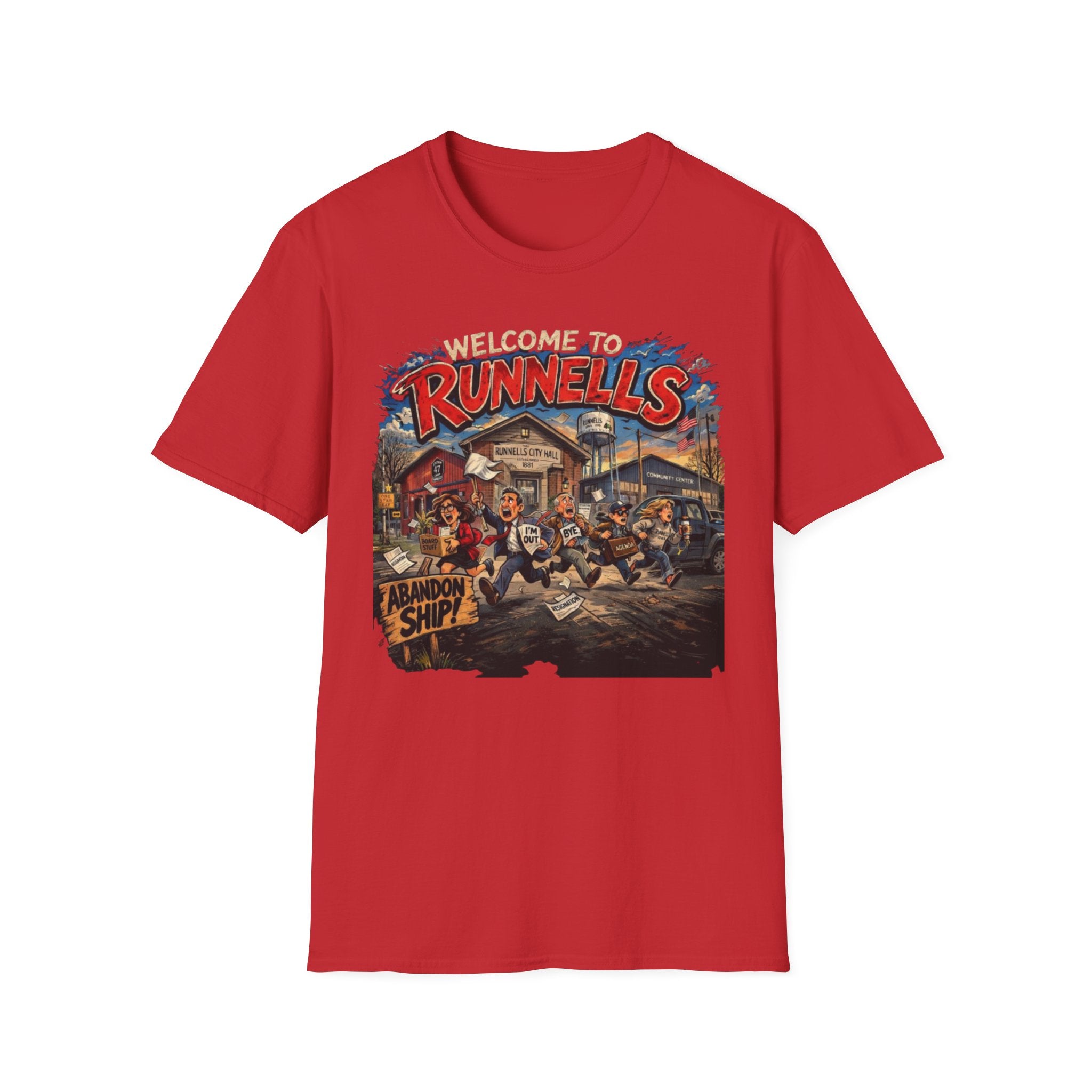 Welcome to Runnells IA T-Shirt | Local Humor Tee