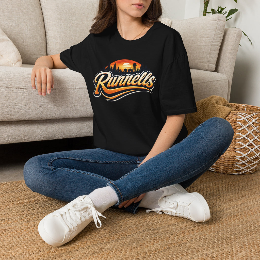 Runnells, Iowa Classic Logo T-Shirt | Vintage Small Town Tee