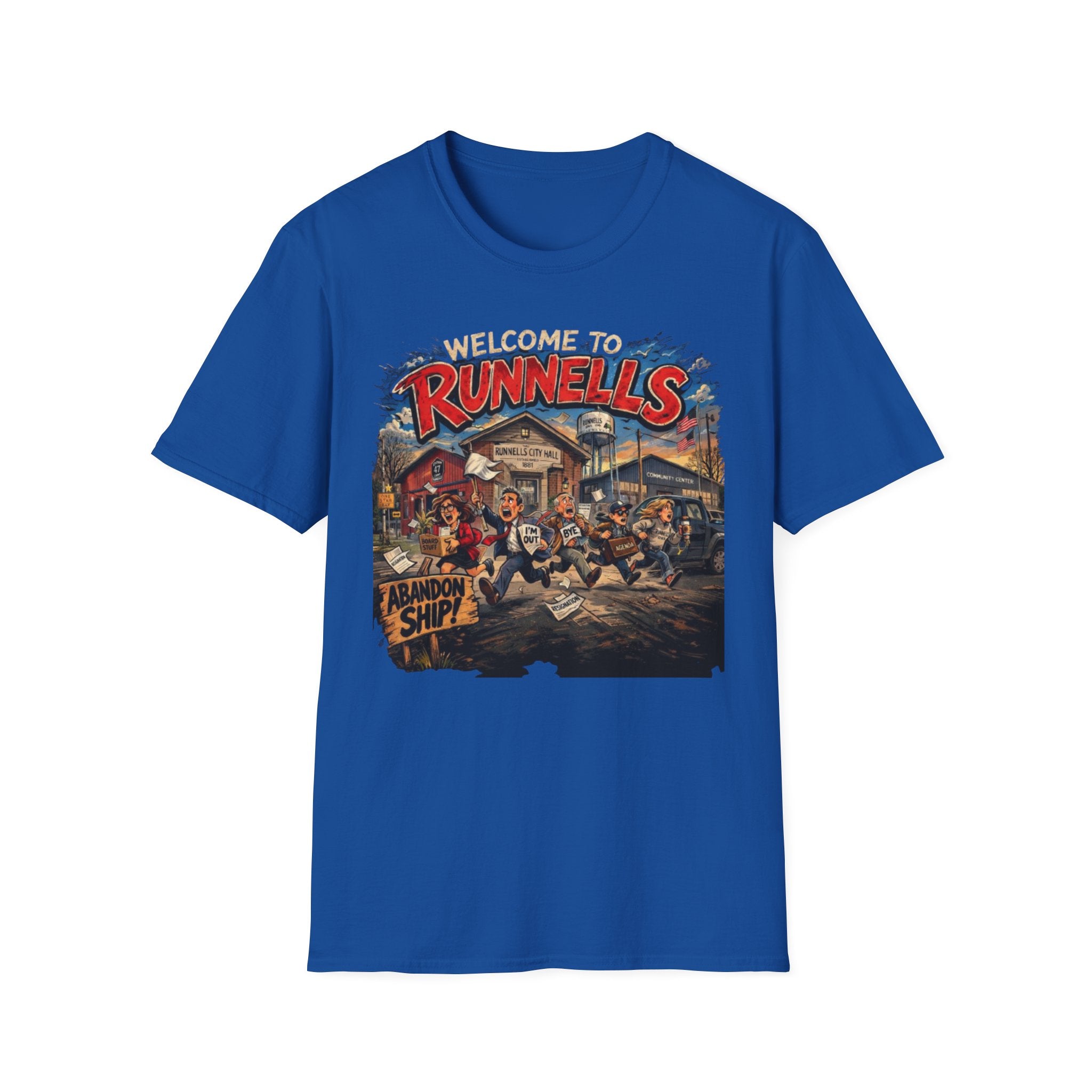 Welcome to Runnells IA T-Shirt | Local Humor Tee