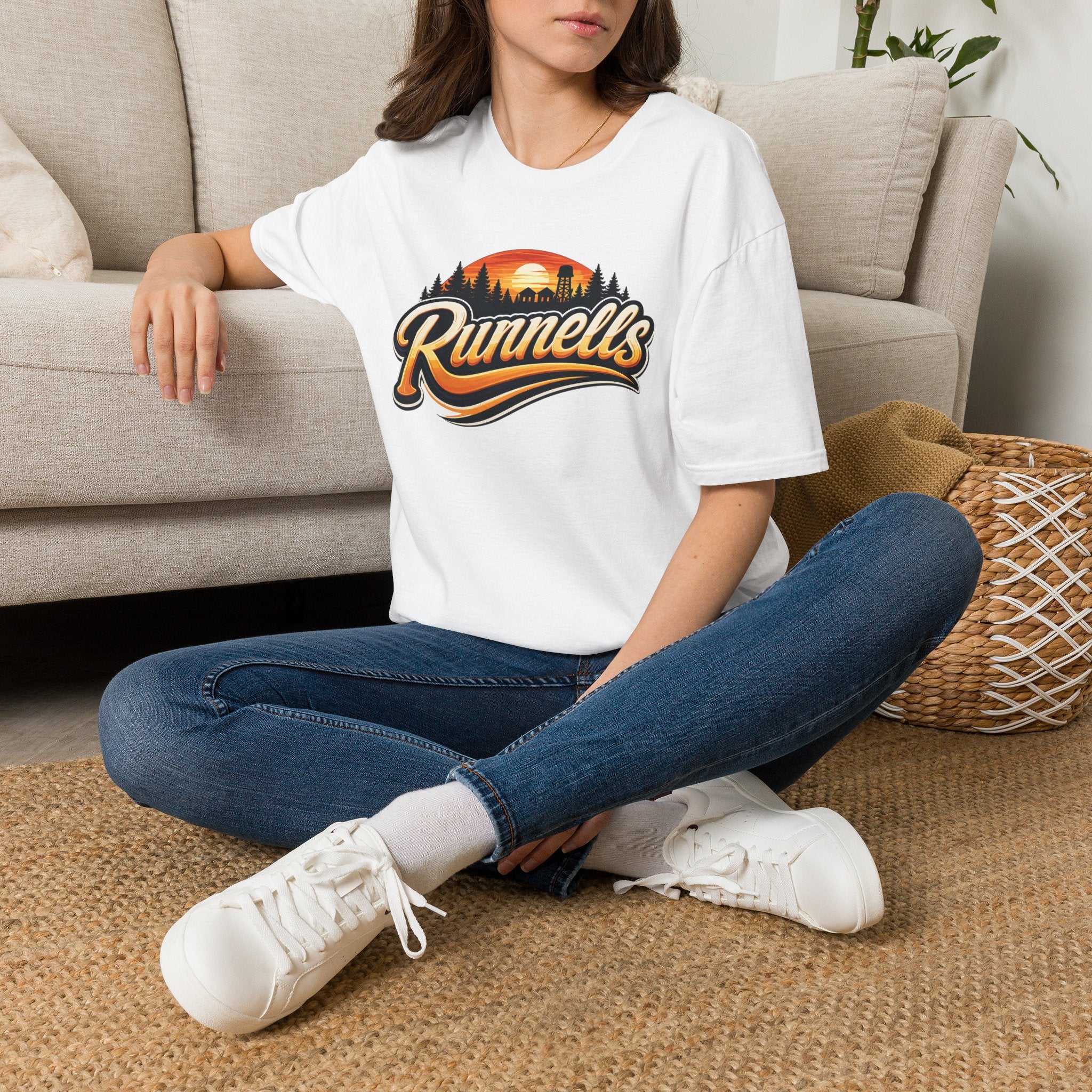 Runnells, Iowa Classic Logo T-Shirt | Vintage Small Town Tee