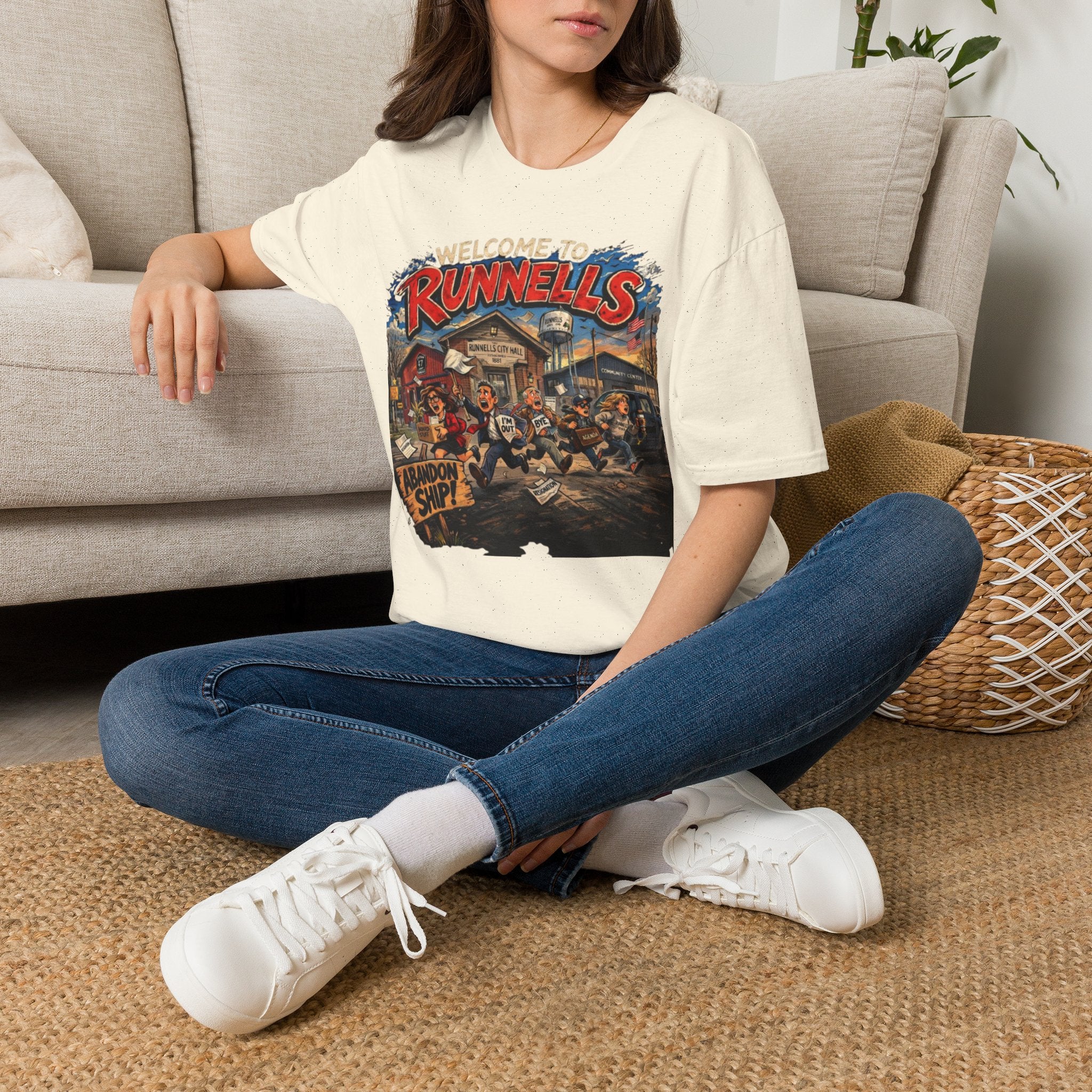 Welcome to Runnells IA T-Shirt | Local Humor Tee