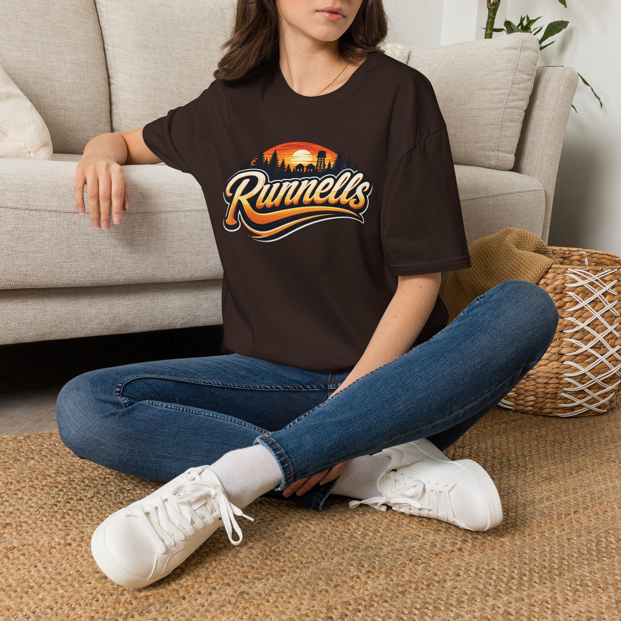 Runnells, Iowa Classic Logo T-Shirt | Vintage Small Town Tee