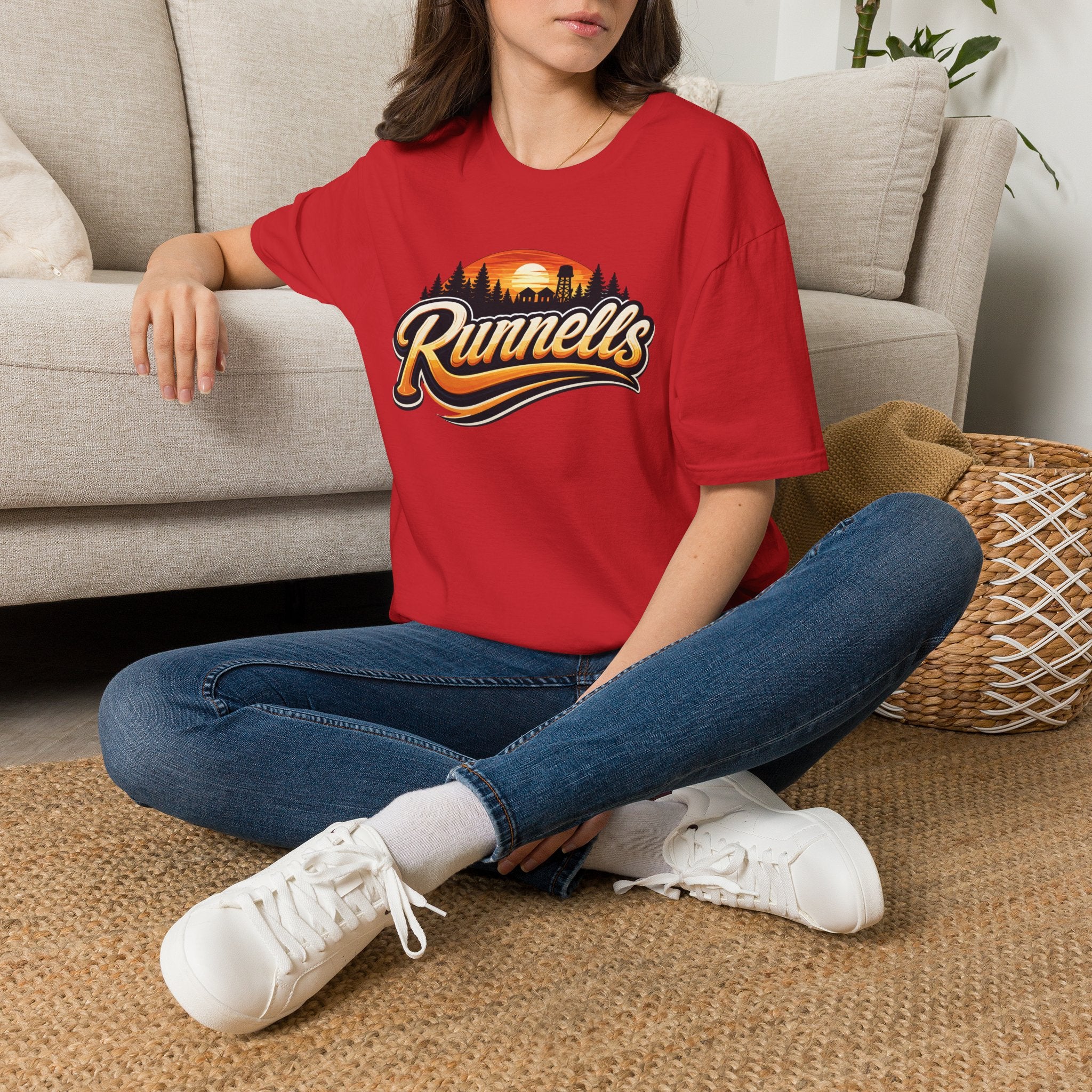 Runnells, Iowa Classic Logo T-Shirt | Vintage Small Town Tee